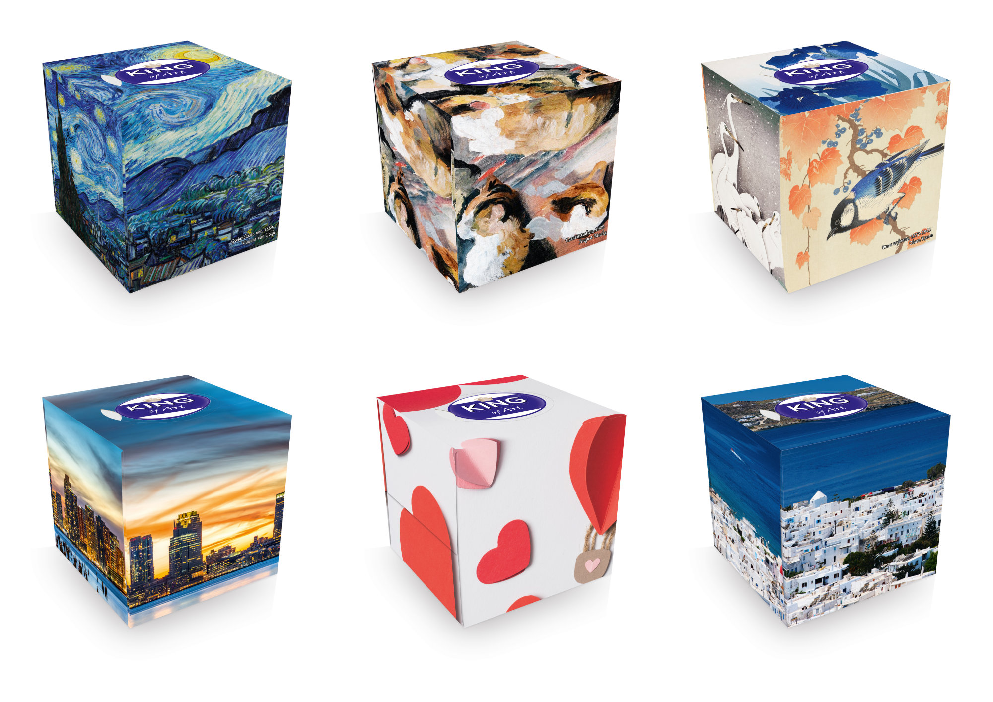 Universal tissues box 56pcs. King of Art